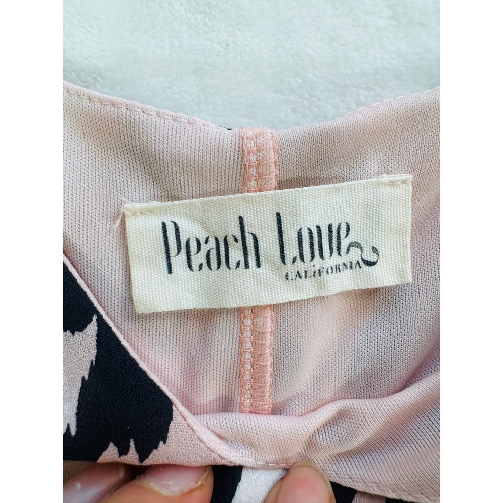 Peach‎ Love California Pink Leopard Minidress Camisole Tank Top Made in USA - Picture 5 of 7